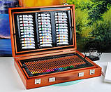 Набір для малювання юний художник 174 елементи в дерев'яному валізі Maaleo (6004), фото 8