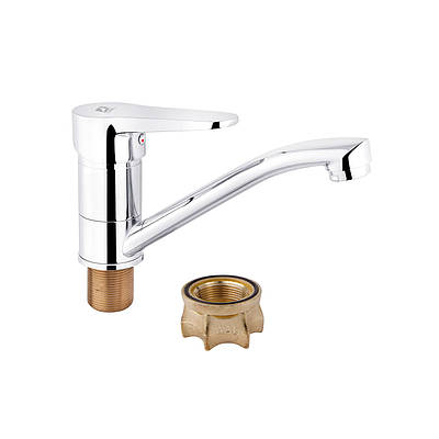 Змішувач для ванної раковини з керамічним картриджем на гайці WAL BOU1-X146