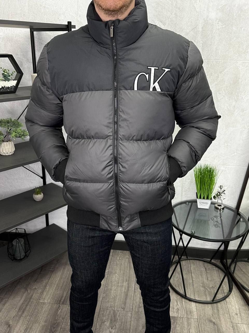 Чоловіча зимова куртка Calvin Klein H3917 чорна, фото 1