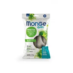 Ласощі для собак Monge (Монж) Gift Dog Dental Star All breeds з хлорель та перцева м'ята (веган) 210 гр 8 шт
