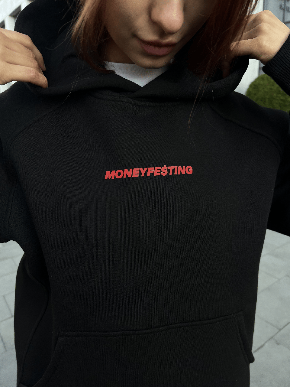 Худі унісекс з принтом "Moneyfesting"