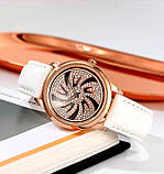 Жіночий годинник спінер зі шкіряним ремінцем Skmei 2179 SIWT, фото 2