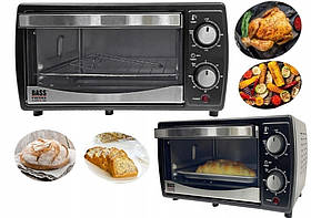 Електрична піч, настільна духовка з грилем та сушкою 10 л  950 Вт Bass Polska BH 10372