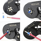 Кліщі , щипці кримпер для обтиску наконечників , кабелів і конекторів 0,25-10мм2 + набір гільз 1200 шт Bigstren 22717 Польща, фото 3