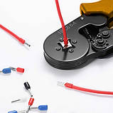 Кліщі , щипці кримпер для обтиску наконечників , кабелів і конекторів 0,25-10мм2 + набір гільз 1200 шт Bigstren 22717 Польща, фото 7