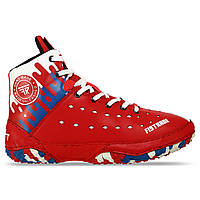 Взуття для боротьби борцовки шкіряне FISTRAGE VL-9736-1 (розміри 33-45)