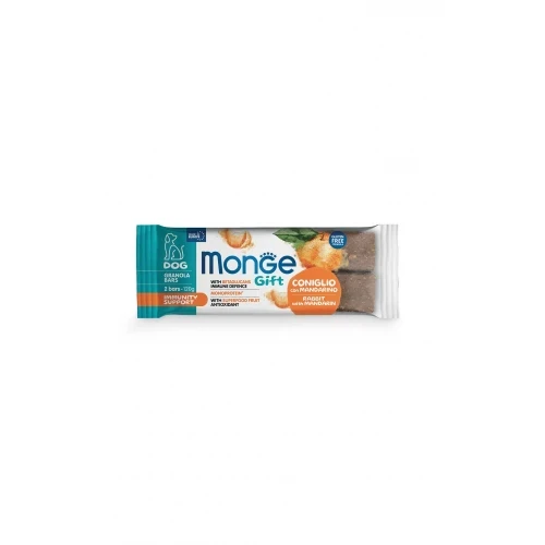 Ласощі для собак Monge (Монж) Gift Dog Immunity support кролик з мандарином 120 гр 13 шт