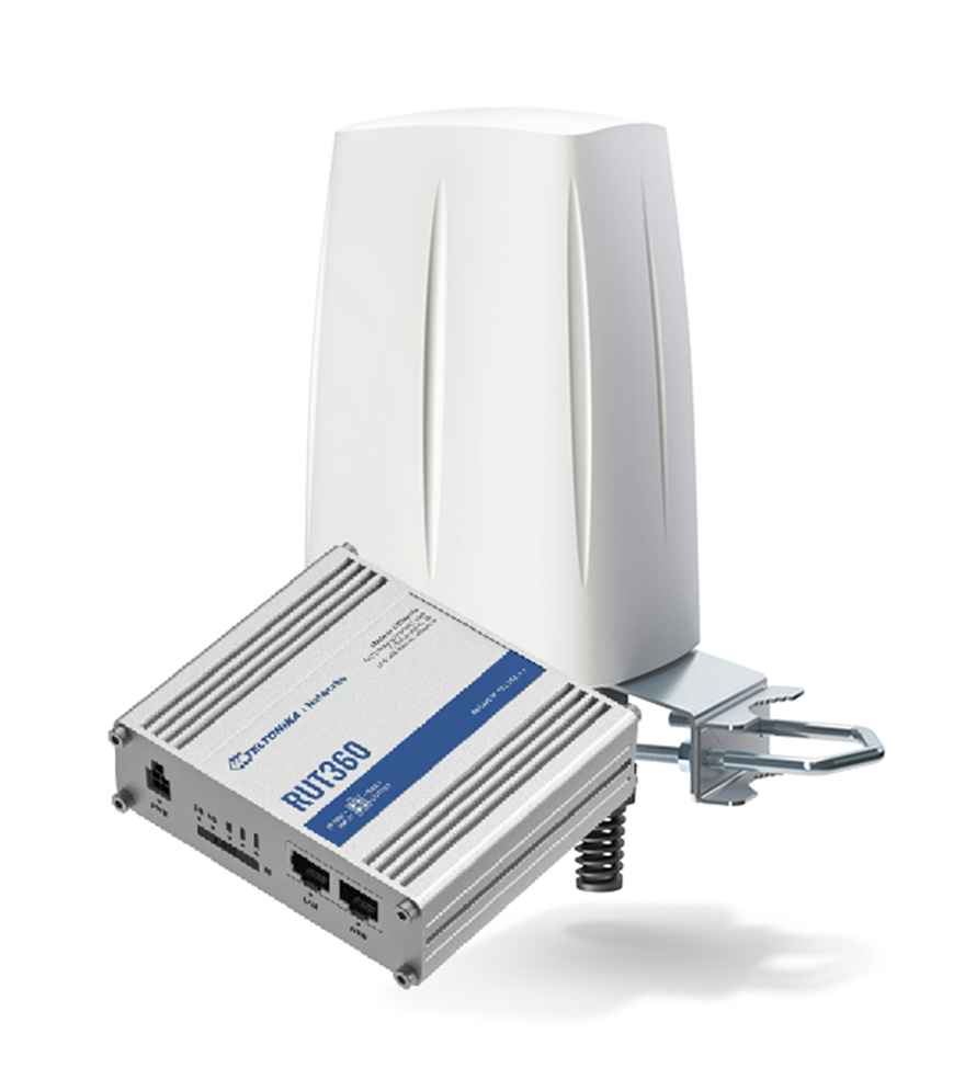 Комплект антена+маршрутизатор: QuWireless QuSpot (A360S) + Teltonika RUT360