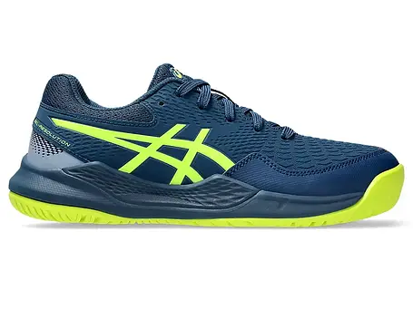 Кросівки для Великого Тенісу Дитячі Asics Gel-Resolution 9 GS 1044A067-404 Mako Blue/Safety Yellow, фото 1