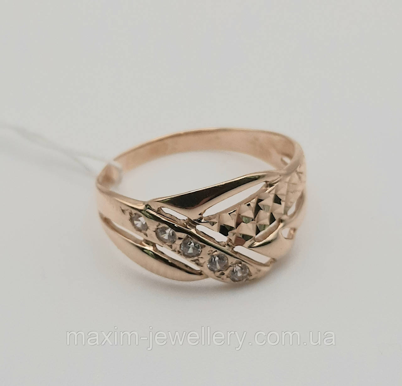Каблучка з червоного золота, фото 1