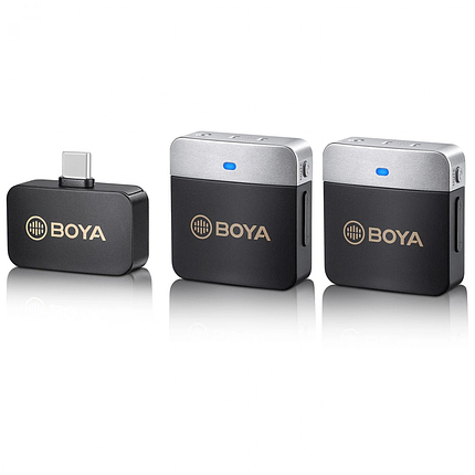 Бездротова мікрофонна система Boya BY-M1V4 для Type-C, фото 1