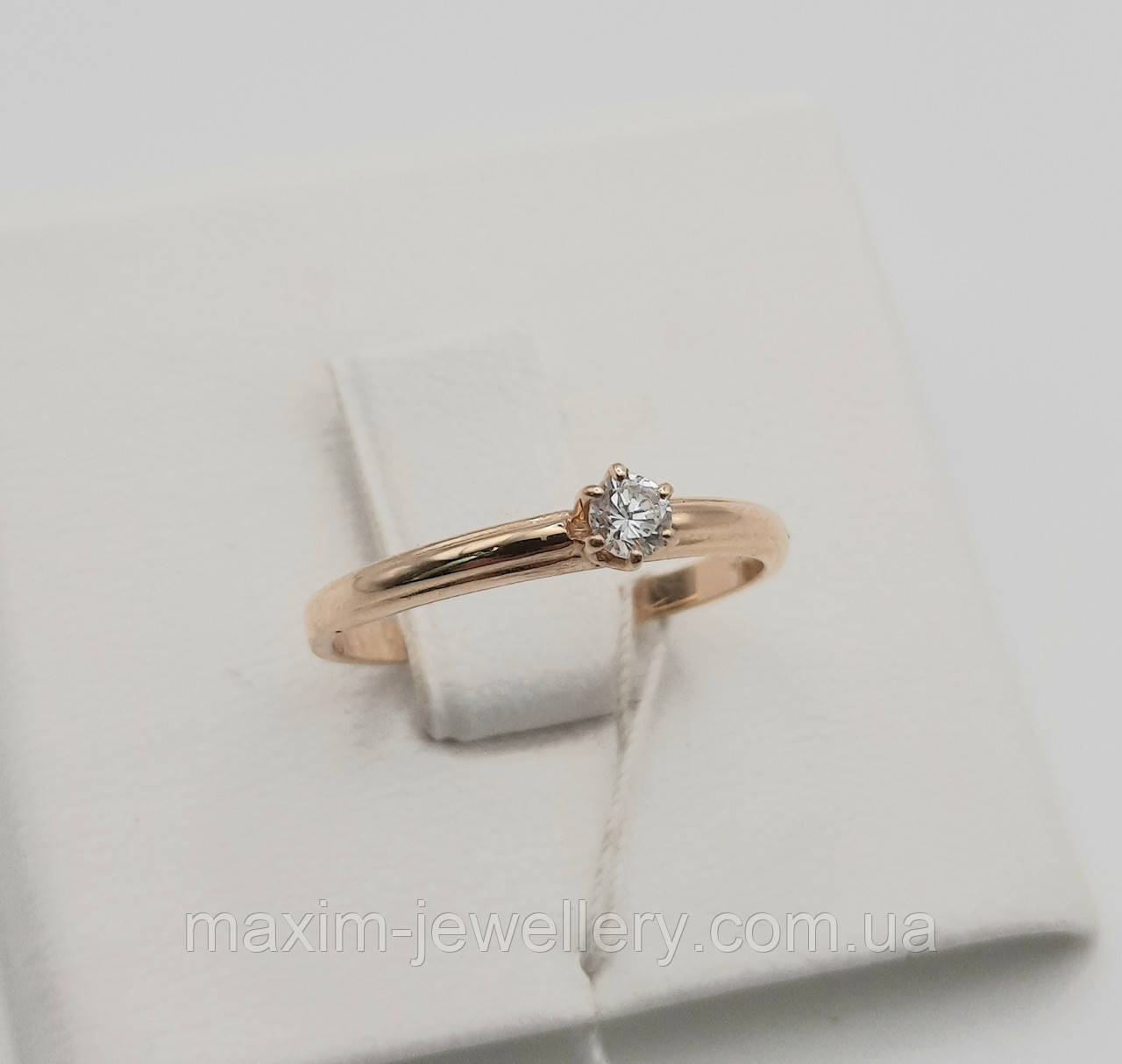 Каблучка з червоного золота, фото 1