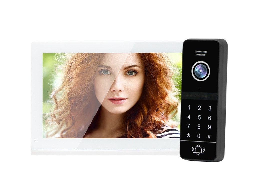 Комплект Wi-Fi відеодомофонa 7" ABLE 730 FHD-White з підтримкою Tuya Smart + ABLE Uno IС FHD