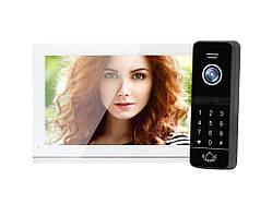 Комплект Wi-Fi відеодомофонa 7" ABLE 730 FHD-White з підтримкою Tuya Smart + ABLE Uno IС Key FHD