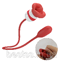 Вібратор у формі рота з язичком з 5 режимами лизання та віброяйцем з 5 режимами постукування Pretty Love Aliyah, фото 2