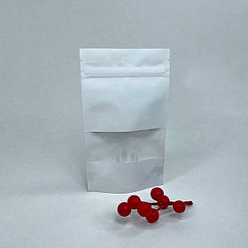 Дой-пакети, 10*17 см, білі-вікно