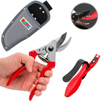 Секатор садовий SHUANG SONG SR-20 з чохлом і точилкою SAGAWATA