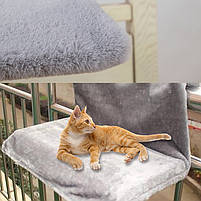 Лежанка підвісна Lesko 1003 для кішок кріплення гачки 45*30 cm 14 шт., фото 4