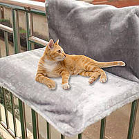 Лежанка підвісна Lesko 1003 для кішок кріплення гачки 45*30 cm 14 шт., фото 5