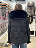 Жіночий пуховик Chanevia Black + Size, фото 3