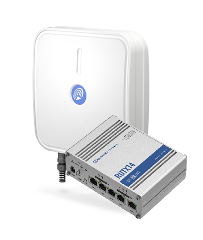 Комплект антена+маршрутизатор: QuWireless QuMax (AX12M) + Teltonika RUTX14, фото 1