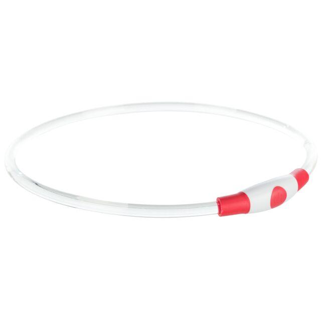 Нашийник Trixie Flash Light Ring силіконовий зелений для собак, з підсвічуванням та USB L-XL 65см 8мм 12661