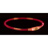 Нашийник Trixie Flash Light Ring силіконовий зелений для собак, з підсвічуванням та USB L-XL 65см 8мм 12661, фото 4