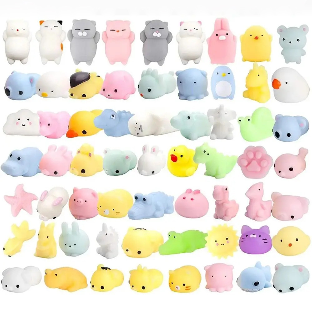 Набір сквіш іграшок Mochi 50 шт антистресові іграшки для дітей та дорослих для зняття напруги, фото 1