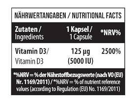 Вітамін Д3 MST Vitamin D3 5000 IU (125 mcg) 120 капсул, фото 5