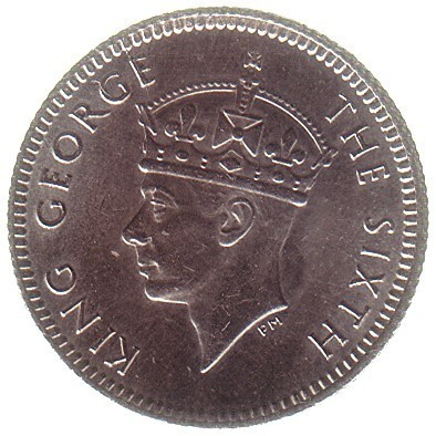 Малайя Король Георг VI 5 центів 1948 рік №2405, фото 1