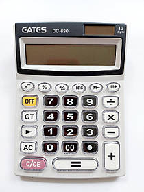 Настільний калькулятор 12 розрядний, 2 живлення "EATES" DC-690 KNZ