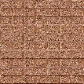 3D панель самоклеюча цегла Коричневий 700х770х5мм (020-5) SW-00000237