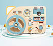 Розвивальна ігрова панель управління машиною бизиборд з 10 ігровими елементами для розвитку дрібної моторики дітей, фото 8