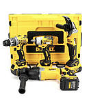 Набір 4в1 АКБ DeWalt 48V 4АКБ (Шуруповер DCD996 + Болгарка DCG413 + Перфоратор DCH263 + Гайковерт DCF922), фото 10