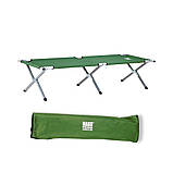 Розкладне туристичне ліжко з чохлом, похідне 190 х 70 х 45 см Bass Polska BH 31001 зелене, фото 3