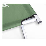 Розкладне туристичне ліжко з чохлом, похідне 190 х 70 х 45 см Bass Polska BH 31001 зелене, фото 7