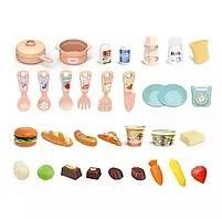 Кухня 36T-7 плита, мийка-ллється вода (кран механічний), холодна пара, посуд, продукти, світло, на батарейках, в коробці, 25-36,5., фото 3