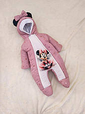 Дитячий теплий чоловічок комбінезон осінь весна зима 0-3 міс 56-62 розмір, фото 4