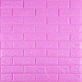 3D панель самоклеюча цегла пурпурна 700х770х5мм (14-5) SW-00001334