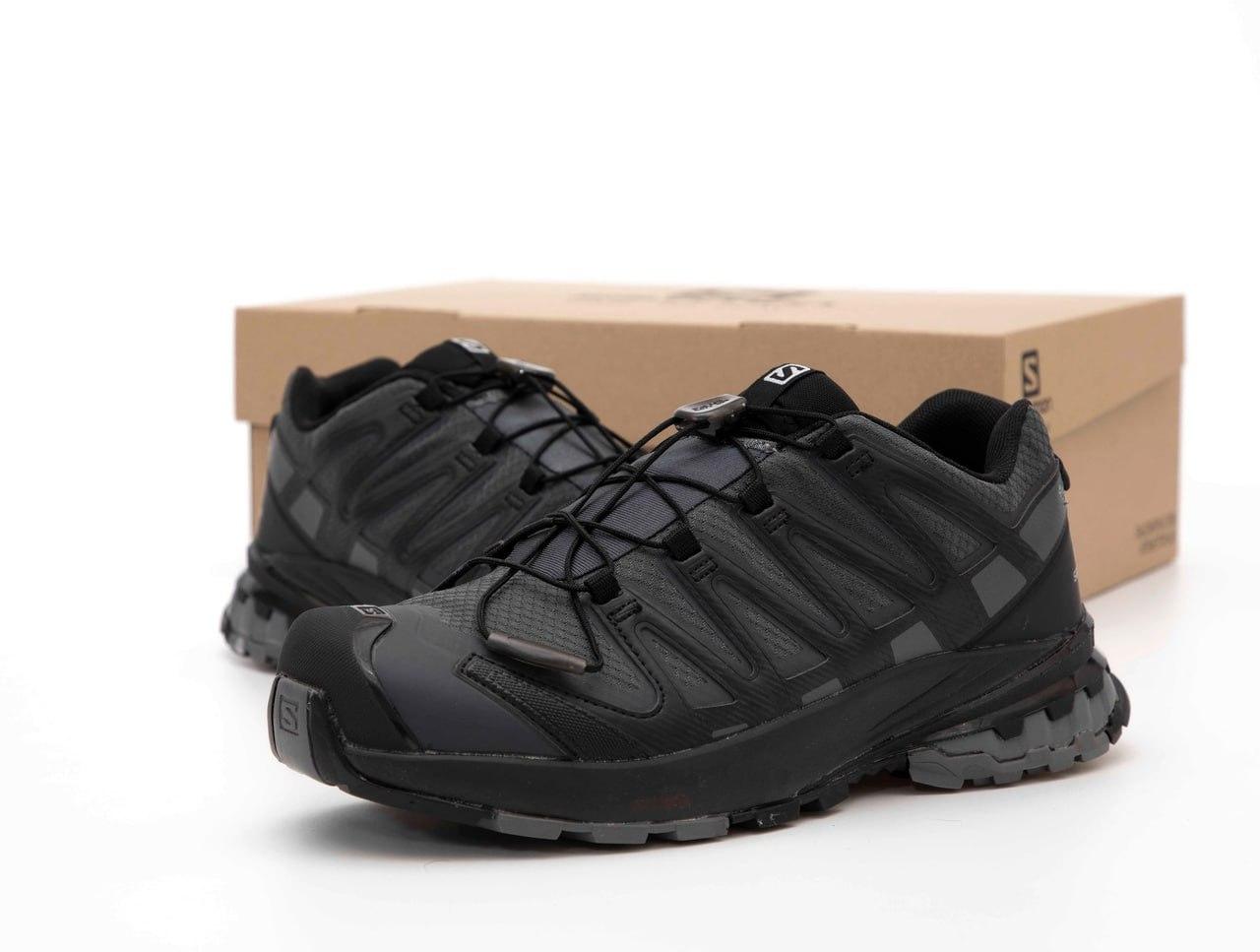 Чоловічі кросівки Salomon XA Pro 3D V8 GTX GORE-TEX Чорні Соломон ХА Про 3Д В8 Горе Текс текстиль демісезон