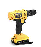 Ударний шурупокрут DeWALT DCD771 (24V, 6AH) з набором інструментів шурупокрут-дриль Деволт з підсвічуванням, фото 8