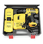 Ударний шурупокрут DeWALT DCD771 (24V, 6AH) з набором інструментів шурупокрут-дриль Деволт з підсвічуванням, фото 11