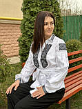 Вишита-сорочка на ґудзиках "Монохром", фото 3