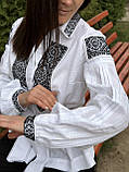 Вишита-сорочка на ґудзиках "Монохром", фото 2