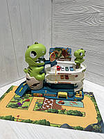 Гараж 3310A три поверхи , машинка 6 шт., динозавр , ліфт , музика , на батарейках , в коробці, 39-33,5-15,5 см., фото 2