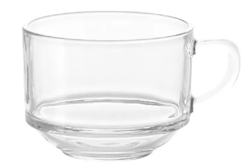 Набір скляних кухлів Helios Максі гранд гладка 495 мл 2 шт (P-228-1А), фото 1