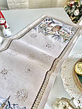 Доріжка на стіл Новорічна, 37x100 см., гобеленова Limaso, фото 5