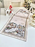 Доріжка на стіл Новорічна, 37x100 см., гобеленова Limaso, фото 6