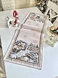 Доріжка на стіл Новорічна, 37x100 см., гобеленова Limaso, фото 7