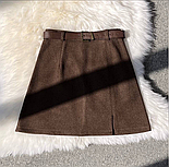 Жіноча класична спідниця з поясом, фото 3